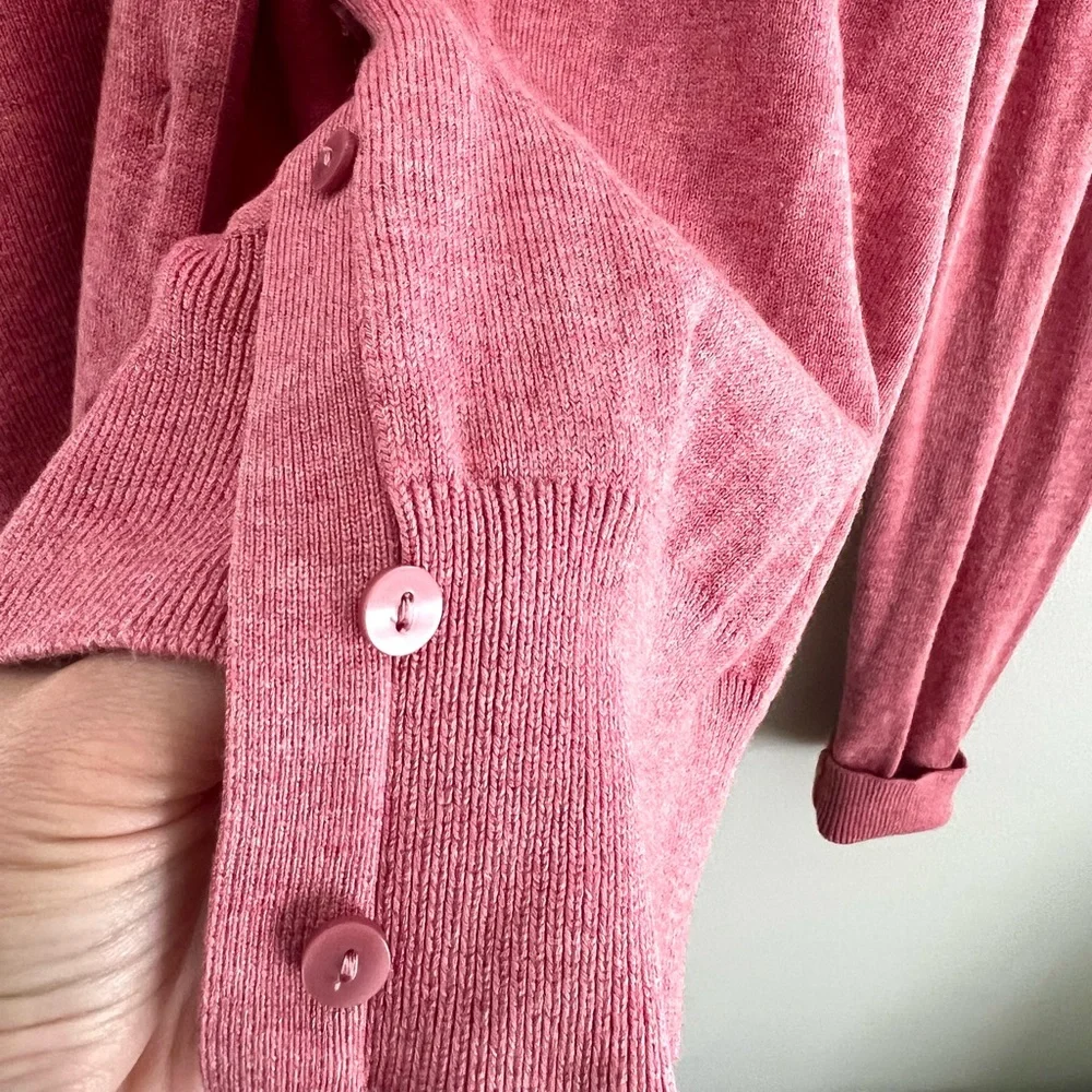 H&M Basic pink cardigan size M
